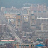 Смог от лесных пожаров в Забайкалье и Чите
