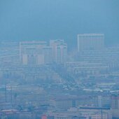Смог от лесных пожаров в Забайкалье и Чите