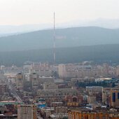 Смог от лесных пожаров в Забайкалье и Чите